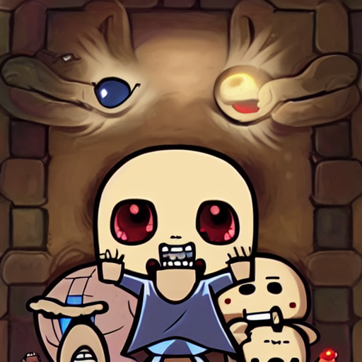 KREA AI the binding of isaac