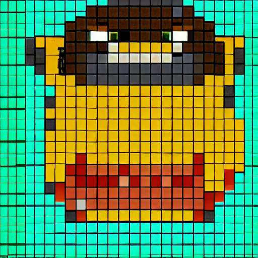 KREA AI pancake pixel art