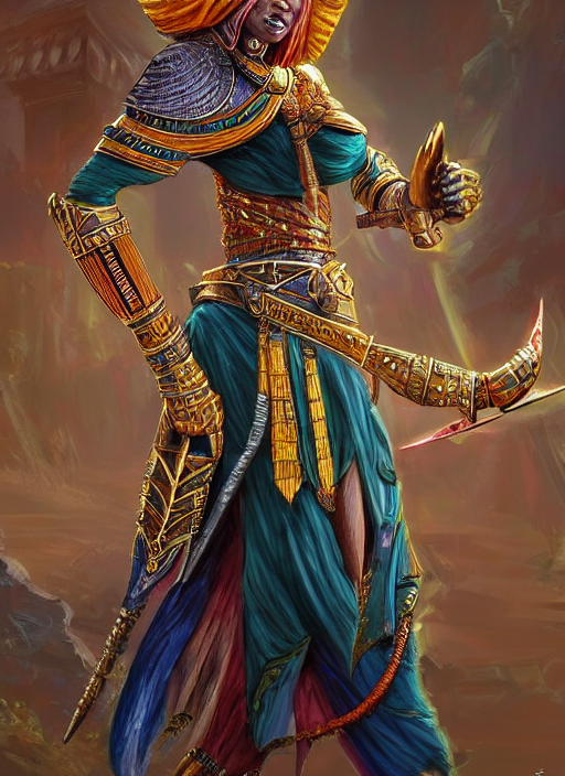 KREA AI sekmet egyptian inspired, ultra detailed fantasy,