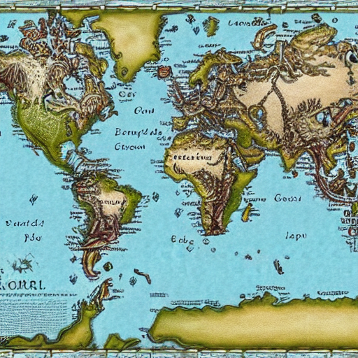 KREA AI fantasy map highly detailed - 1e60af6b E5fa 41e7 8446 7062b22f8461