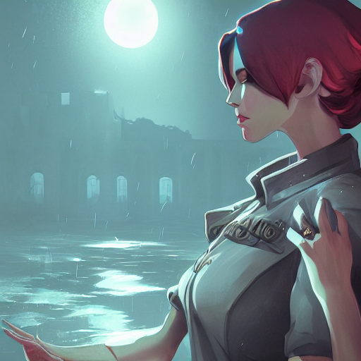 KREA AI lady alcina drimitrescu from resident evil 8, cast...