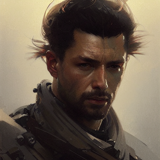 KREA AI - Portrait of Ronin from Rogue company ,highly detai...