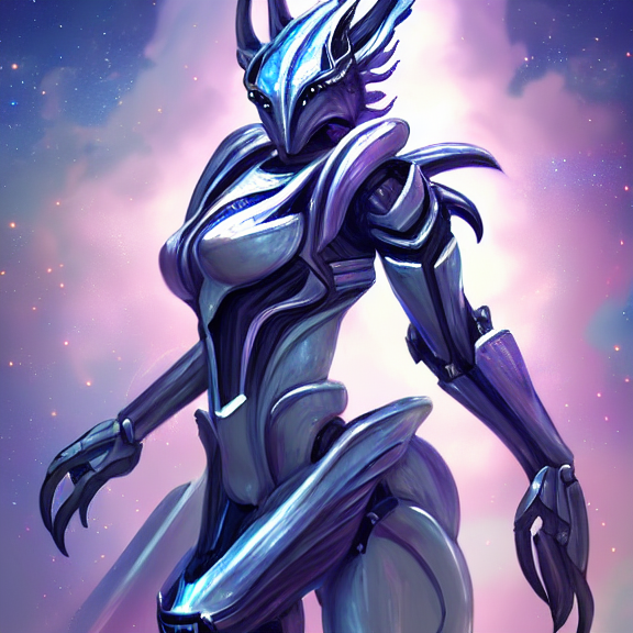 KREA AI goddess shot, galactic sized stunning hot anthropo...