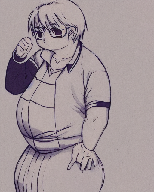 KREA AI - Male anime protagonist with a big pregnant belly,