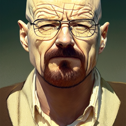 Krea ai walter white fantasy character portrait dynamic