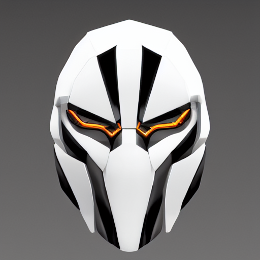KREA AI very symmetrical!! tron legacy mask concept asset