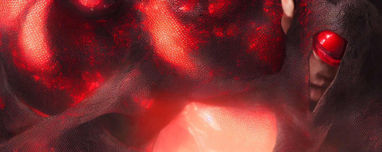 KREA AI crimson black dripping honey, concept