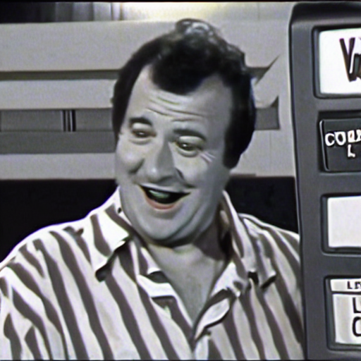 KREA AI low quality TV still image of the title card of th...