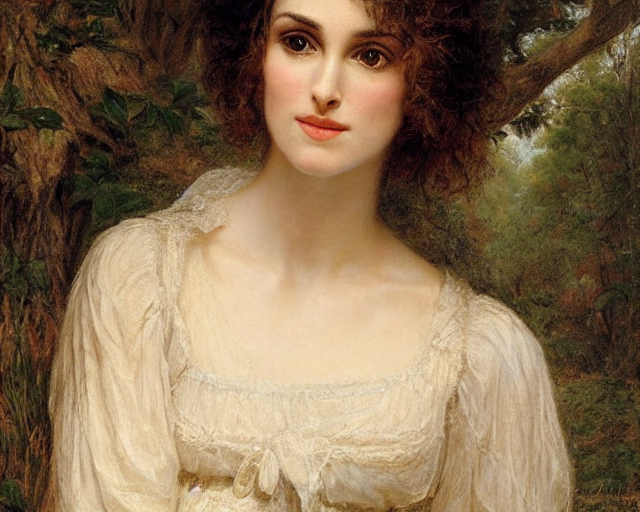 KREA AI - portrait en buste of winona ryder kiera knightley