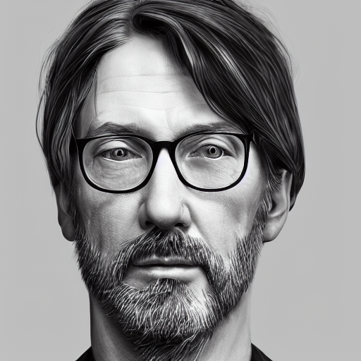 KREA AI portrait painting of nyu professor scott galloway,...