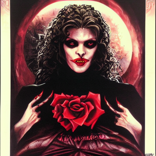 KREA AI - 1990's movie poster for Vampire: the Masquerade, g...