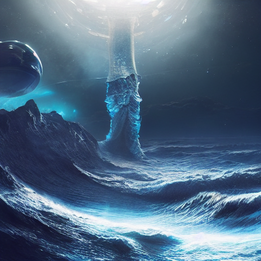 KREA AI interstellar leviathan swallowing earth, ma...