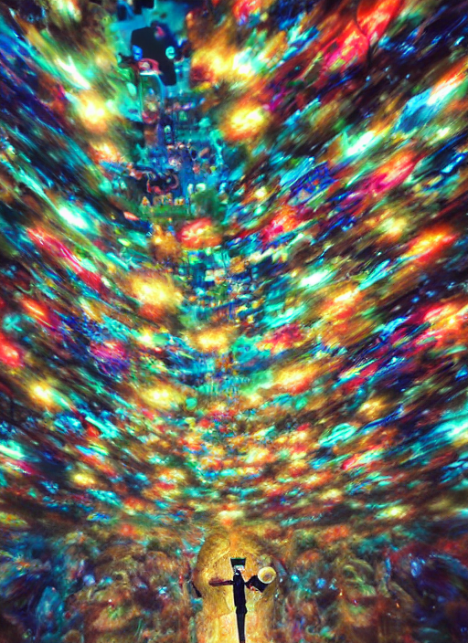 KREA AI cinematic shot cyberspace people of creativity, ve...