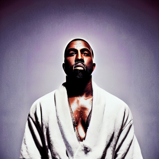 KREA AI - cinematic photograph of Kanye West as a Futuristic...