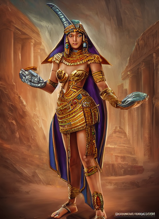 KREA AI sekmet egyptian inspired, ultra detailed fantasy,