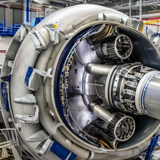 KREA AI internal components of a rocket engine