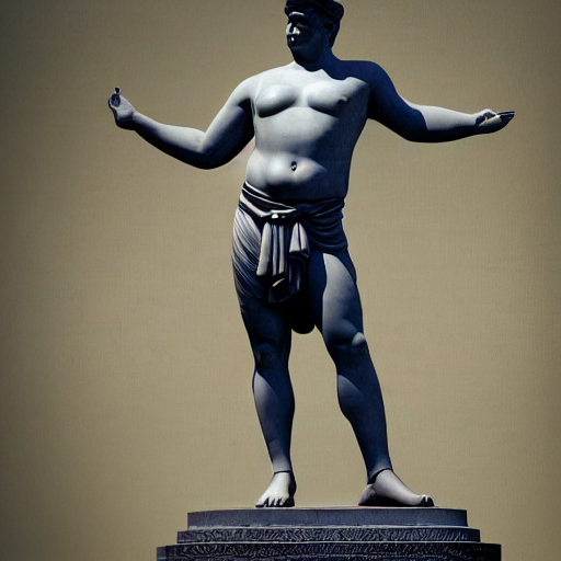 KREA AI greek statue pose, hyper realistic photo of kim