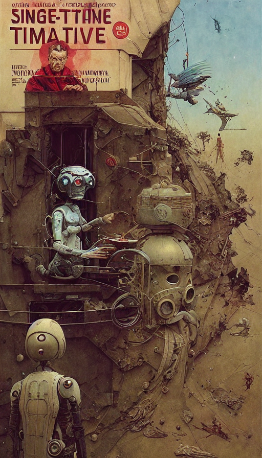 KREA AI single use time travel simulation capsule by w...