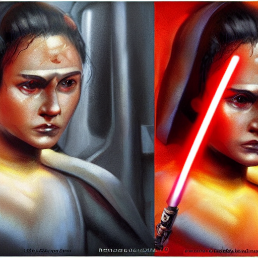 KREA AI Ashoka Tano, Star Wars character, togruta female,