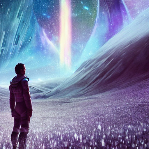 KREA AI A very beautiful scene from the film Interstellar,...