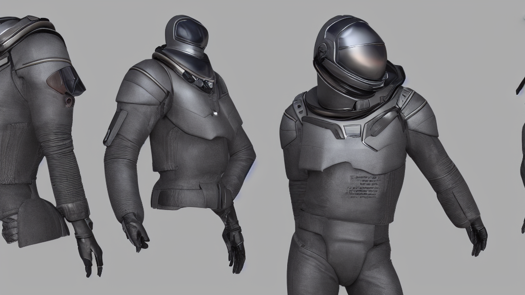 KREA AI interstellar leather topology 3 d concept render,