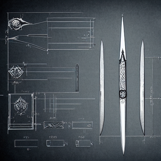 KREA AI assassin's creed hidden blade schematics, blueprin...