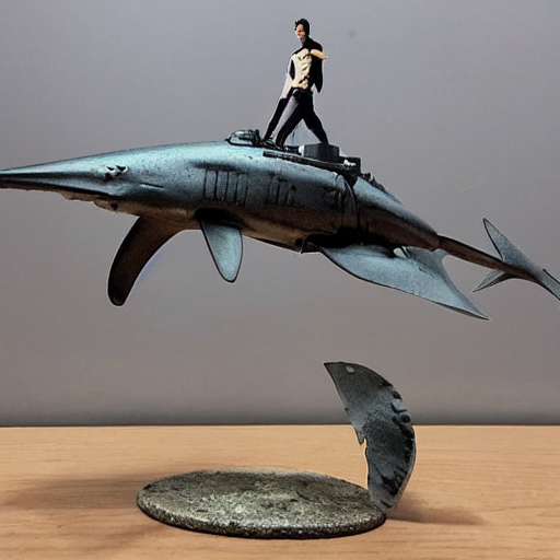 KREA AI - hammerhead shark by kamisato ayaka and ashley wood