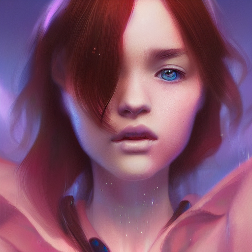 KREA AI - A Stunning portrait of teen girl, art by Ross tran...